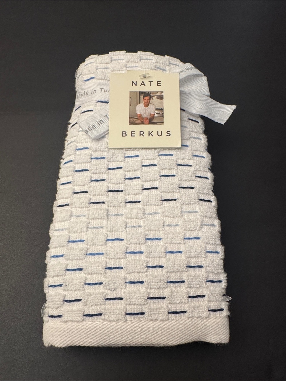 6pc NATE BERKUS 100% Cotton Plaid Bath Towel Set - Made in Turkey - Picture 9 of 12